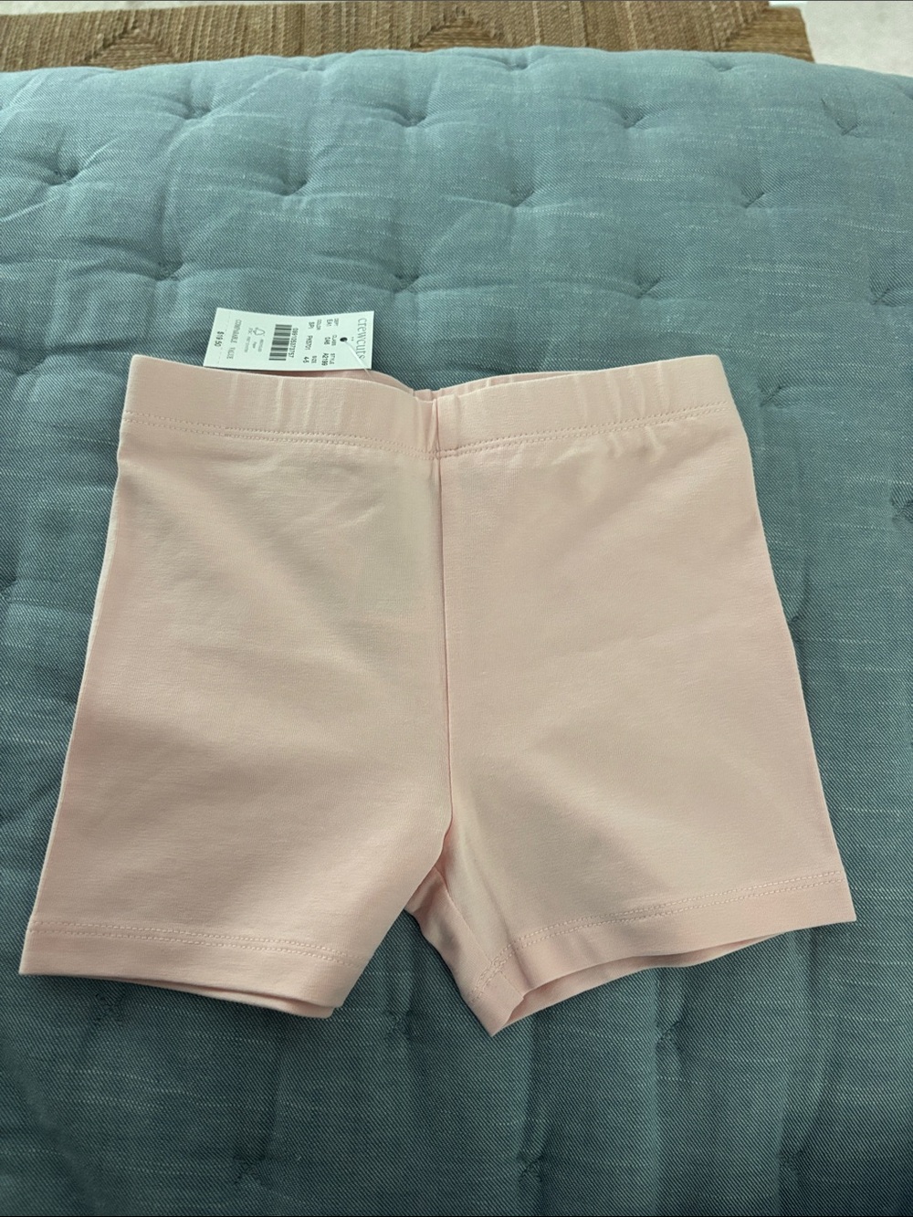Crewcuts Light Pink Stretch Cotton Bike Shorts